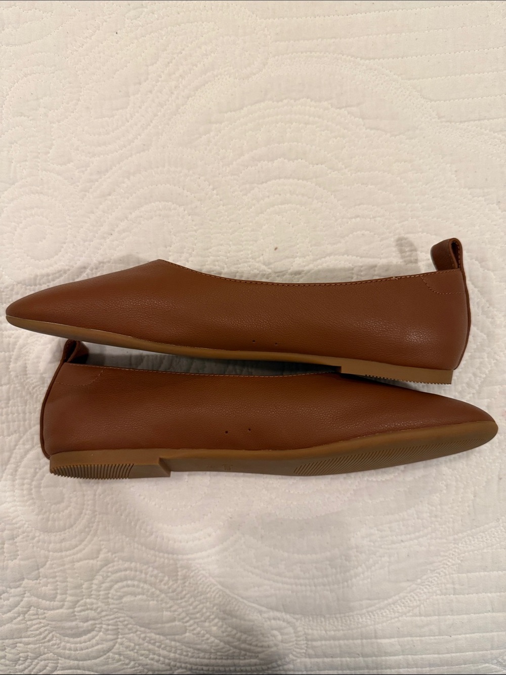 Quince Brown Leather Slip-On Ballet Flats - Picture 5 of 7